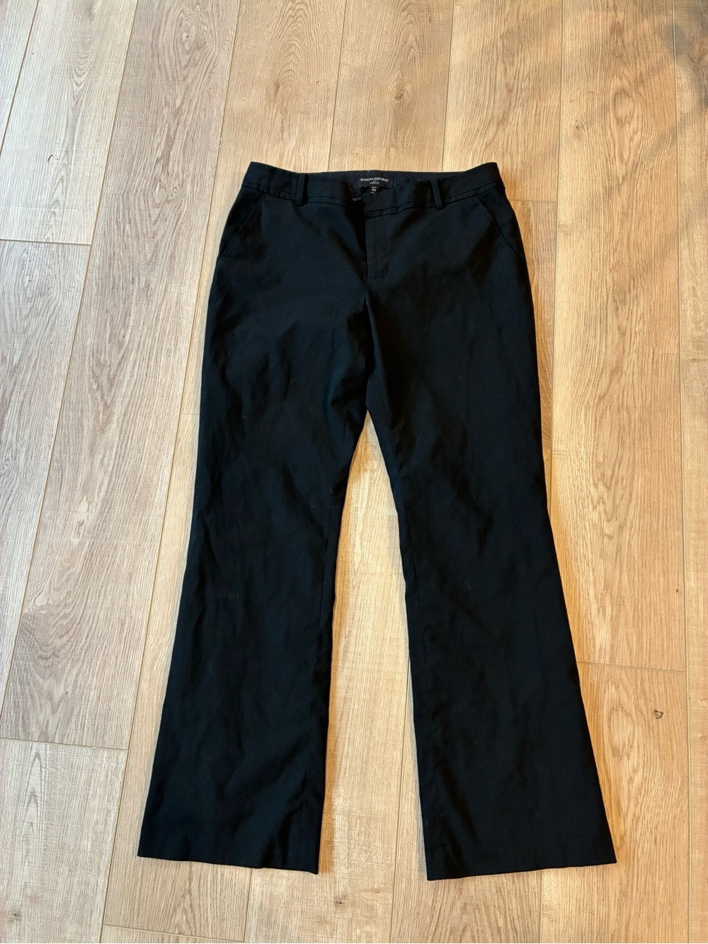 Banana Republic Martin Fit Black Women’s straight leg dress pants office 10s